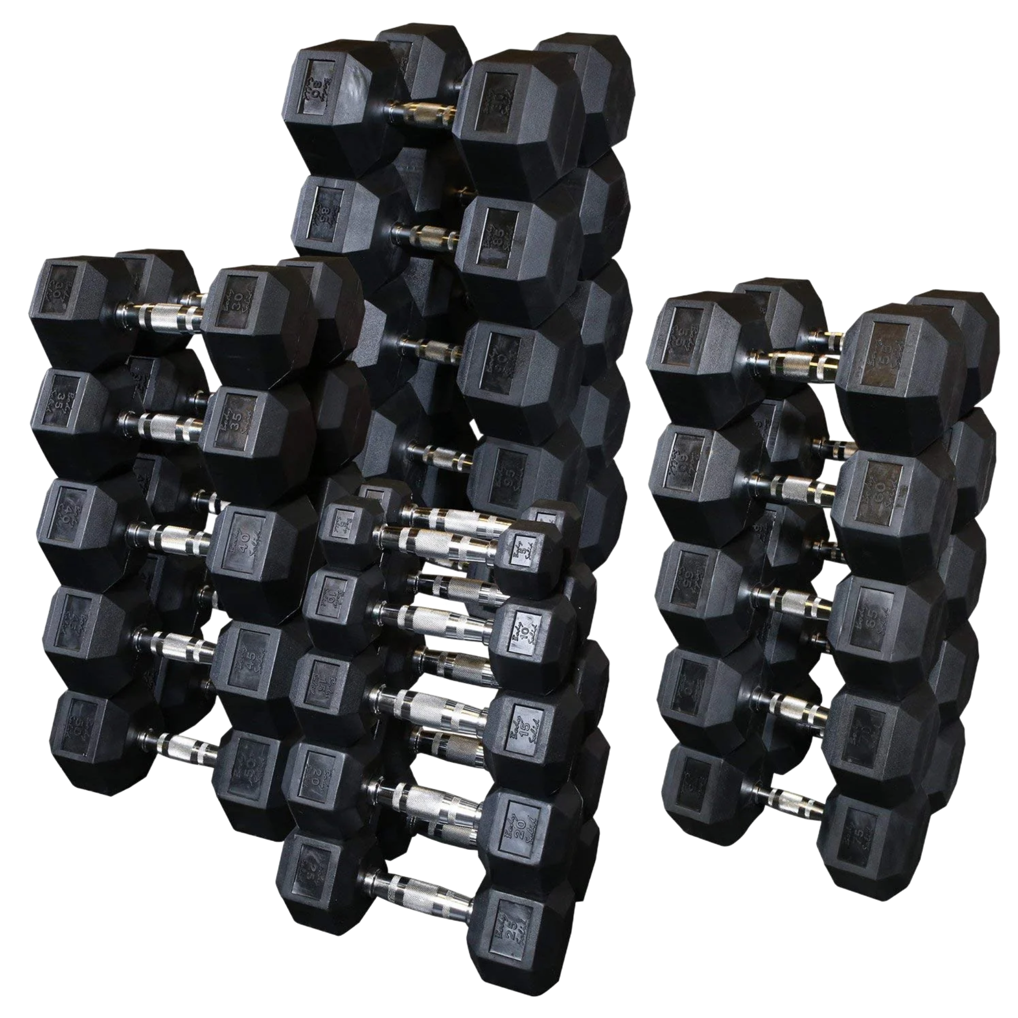 Legion Rubber Hex Dumbbells 5-100 lb. Set