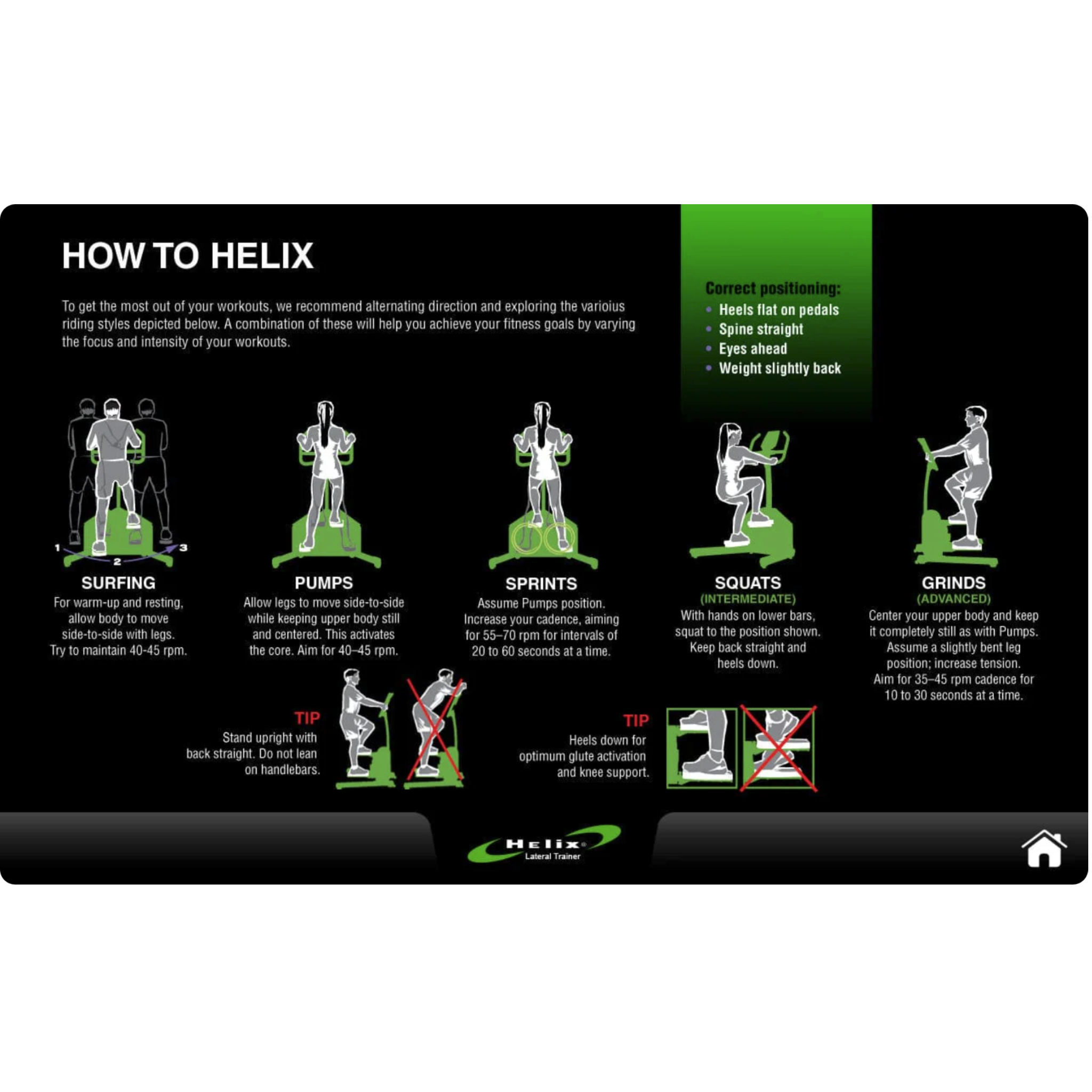 Helix H1000-3D Lateral Elliptical Trainer