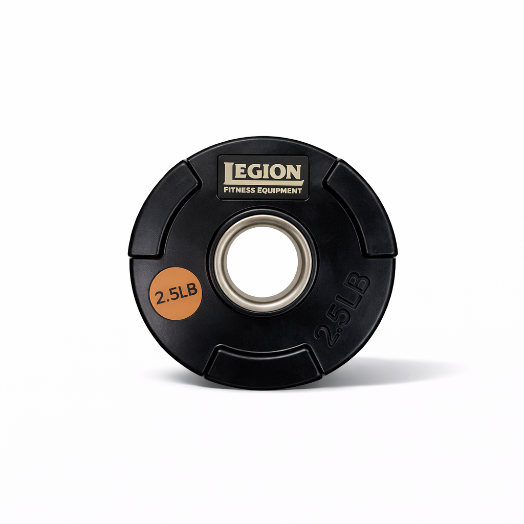 Legion 255lb Olympic Rubber Grip Plate Set