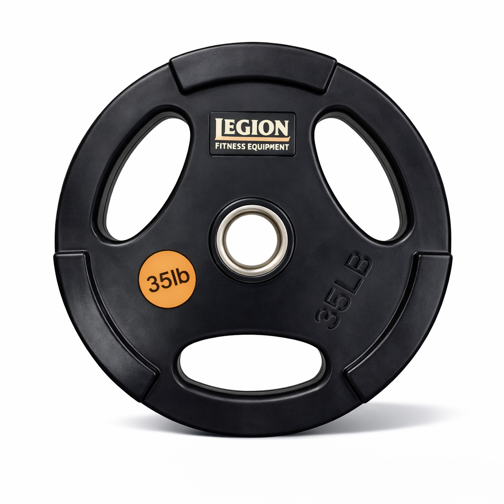 Legion 255lb Olympic Rubber Grip Plate Set