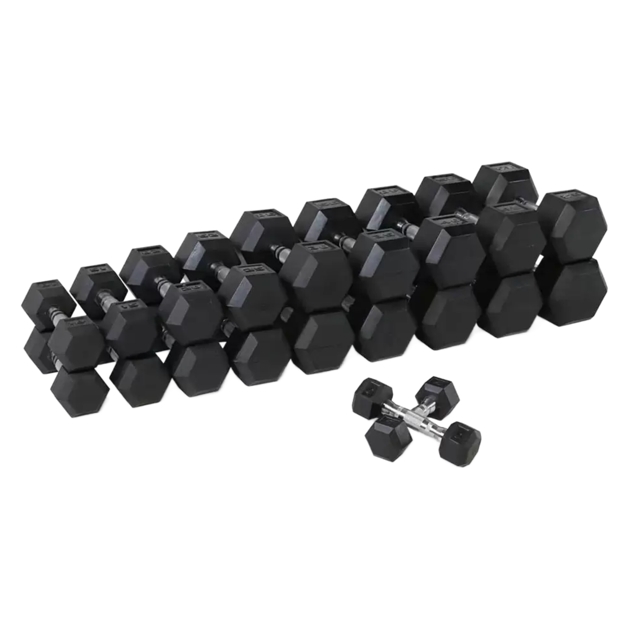 Legion Rubber Hex Dumbbells 5-50 lb. Set