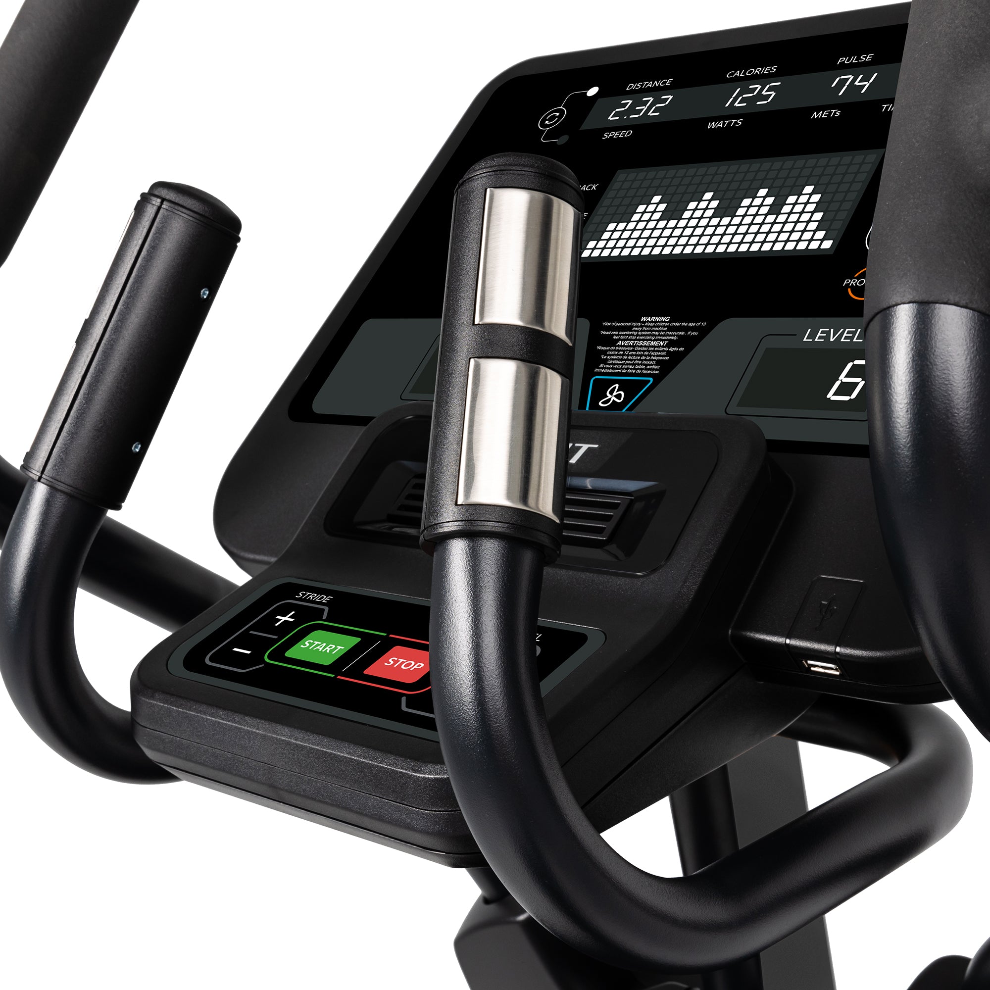 Spirit CE850 Elliptical – Commercial Adjustable Stride