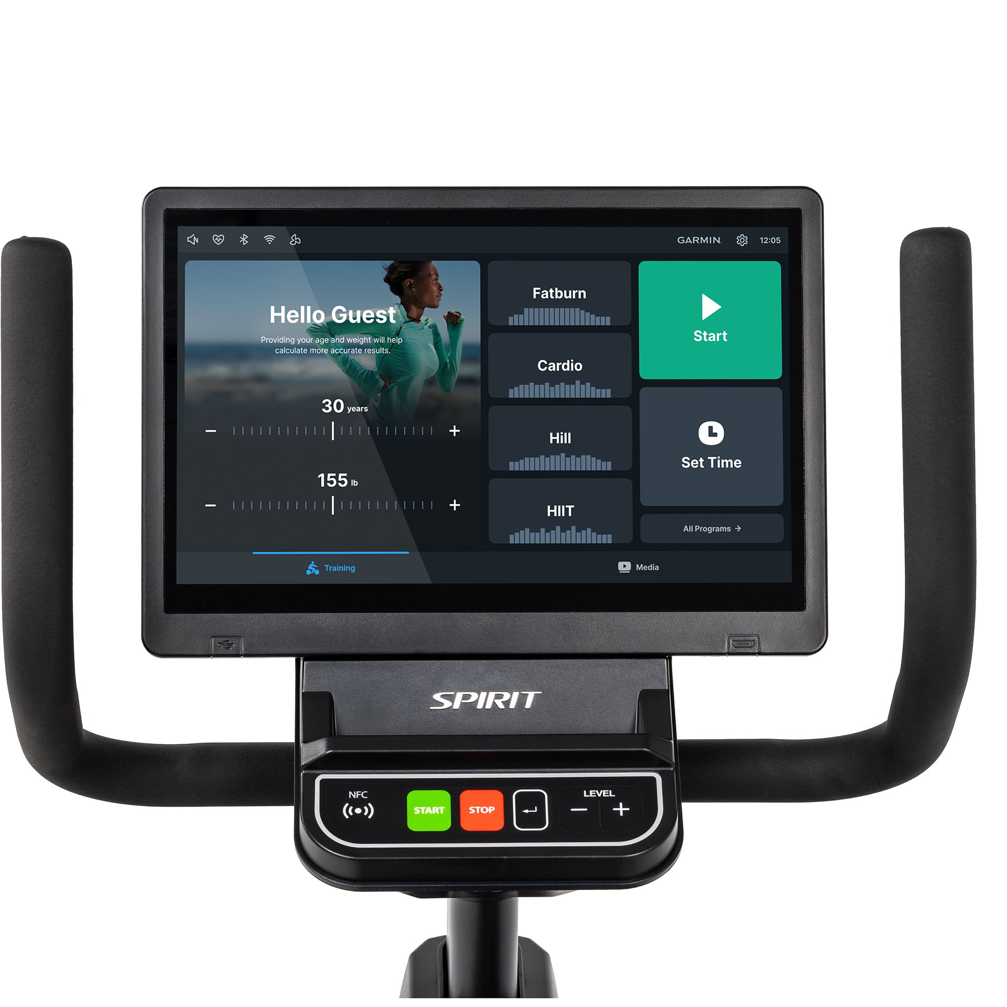 Spirit CR1000ENT Recumbent Bike - Entertainment Console