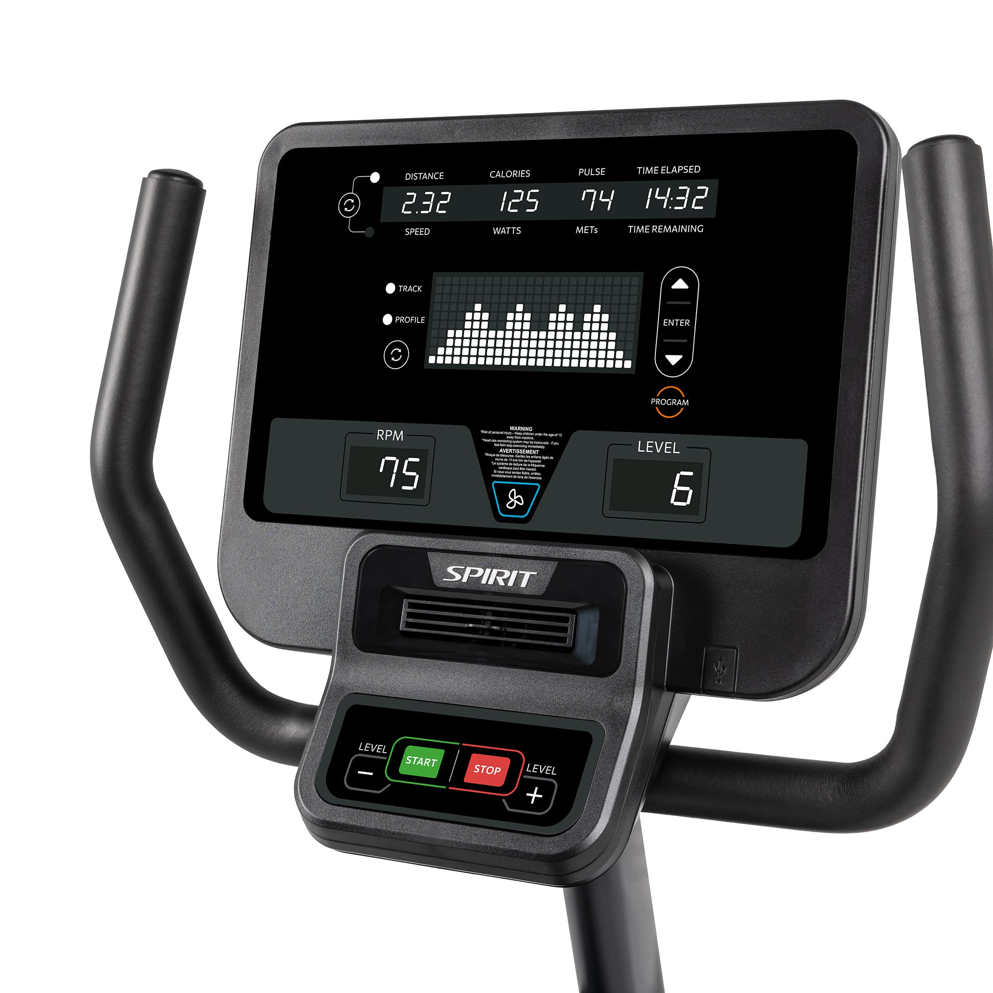 Spirit CR800 Recumbent Bike - Self Powered
