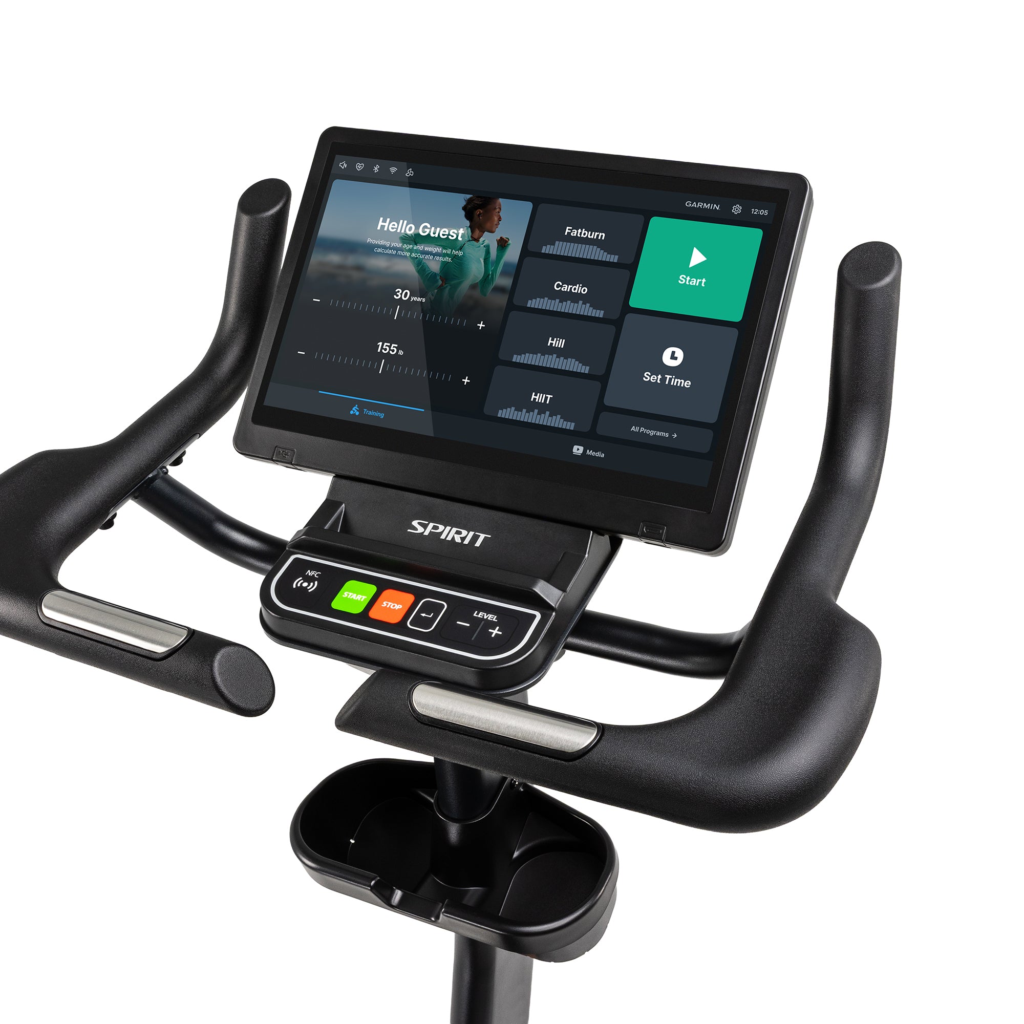 Spirit CU1000ENT Upright Bike - Entertainment Console