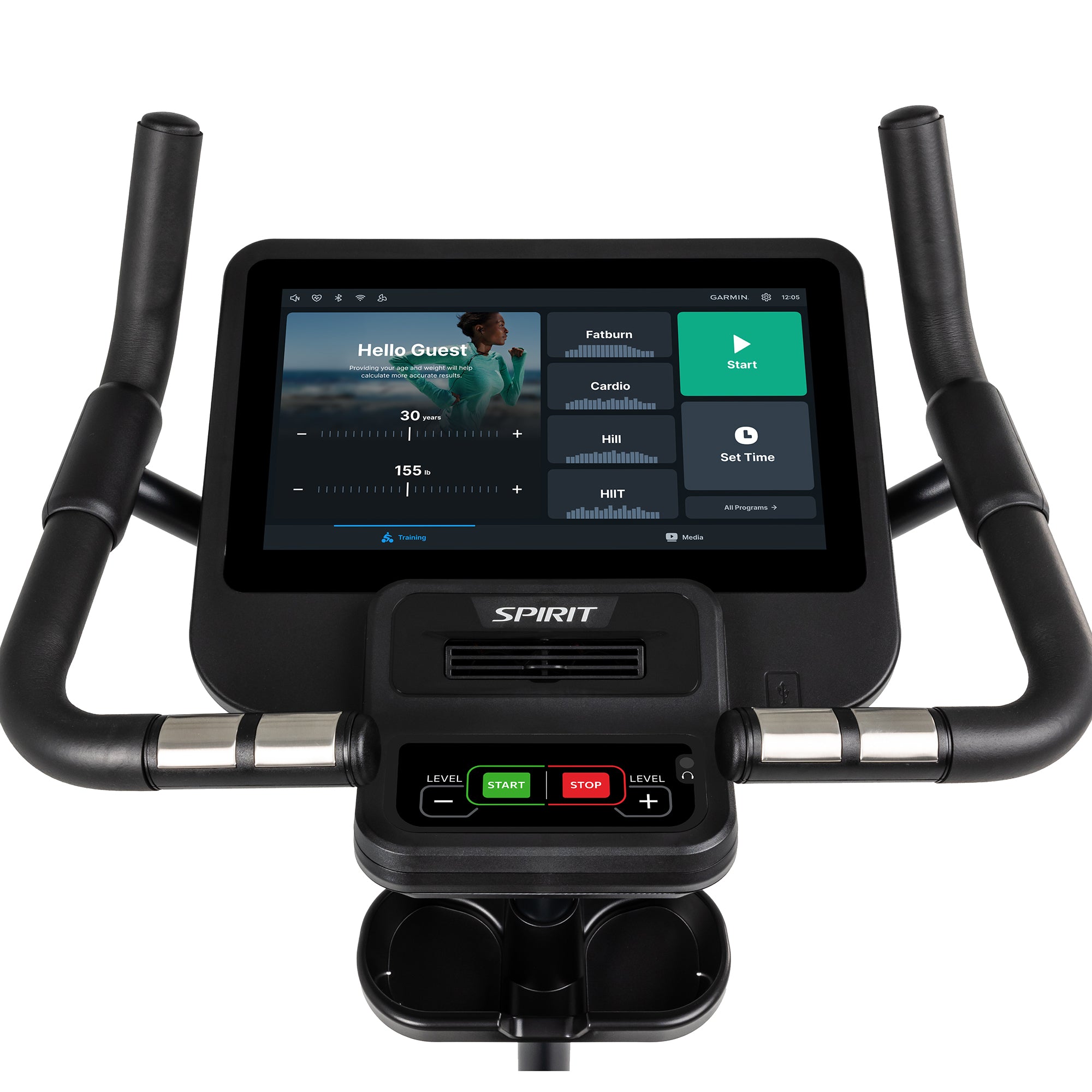 Spirit CU800ENT Upright Bike – Entertainment Console