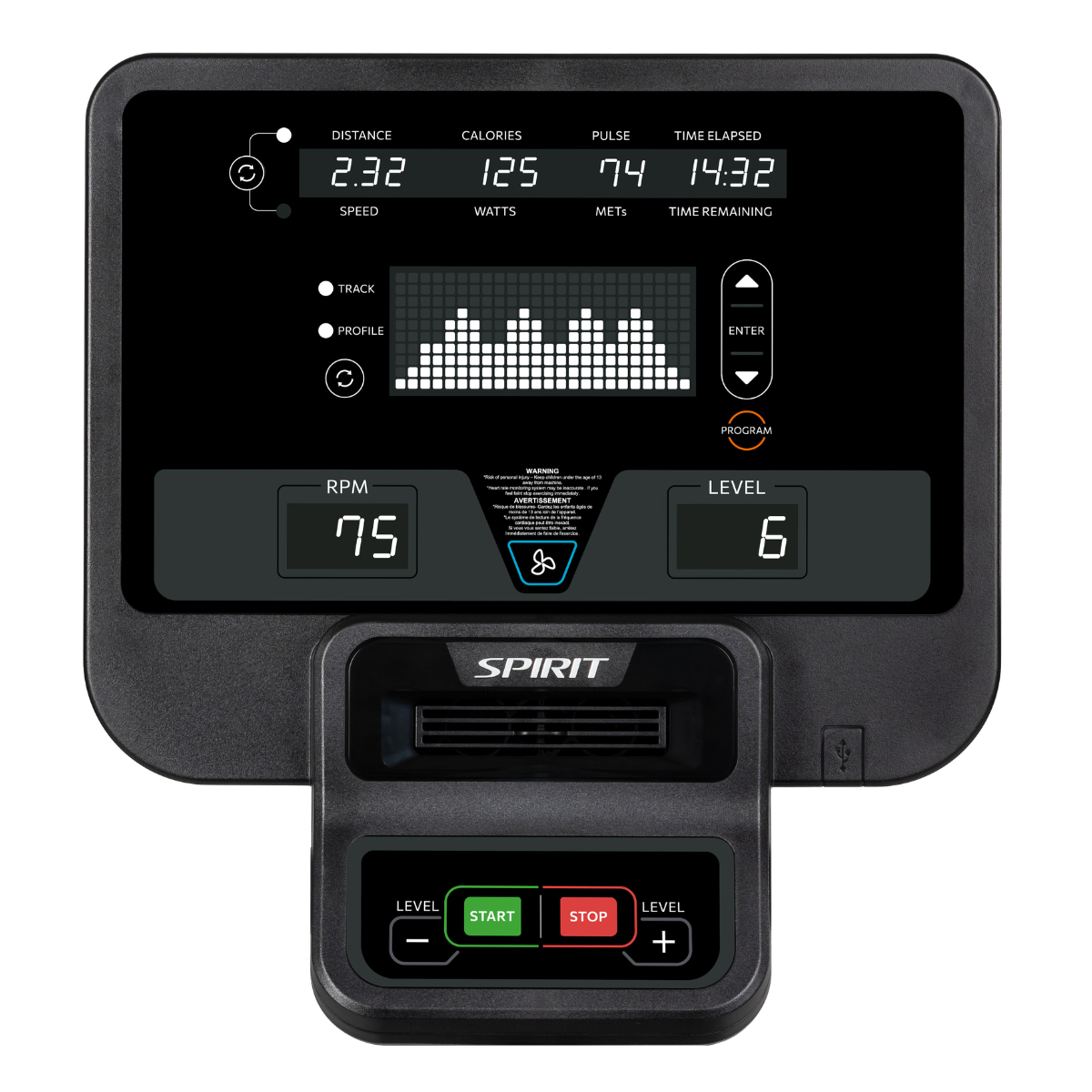 Spirit CE800 Elliptical – Self Powered