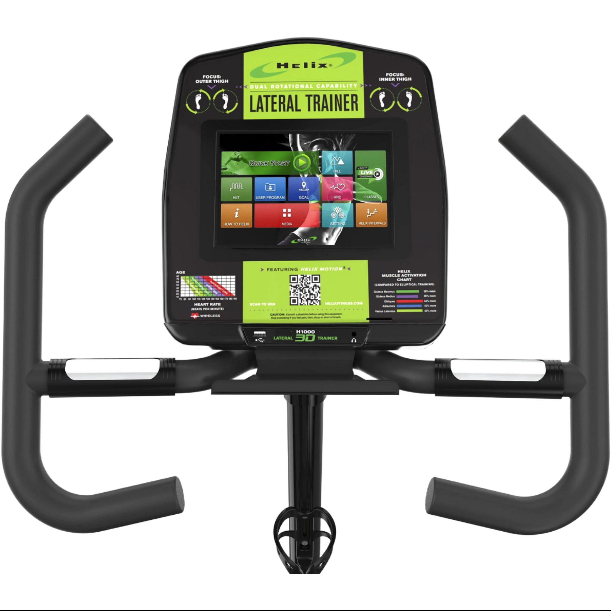 Helix HLT3500-3D Club Connect Lateral Elliptical Trainer I Legion