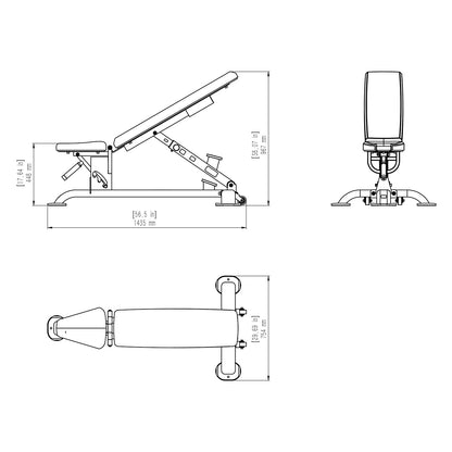 PRO FIB Flat Incline Bench