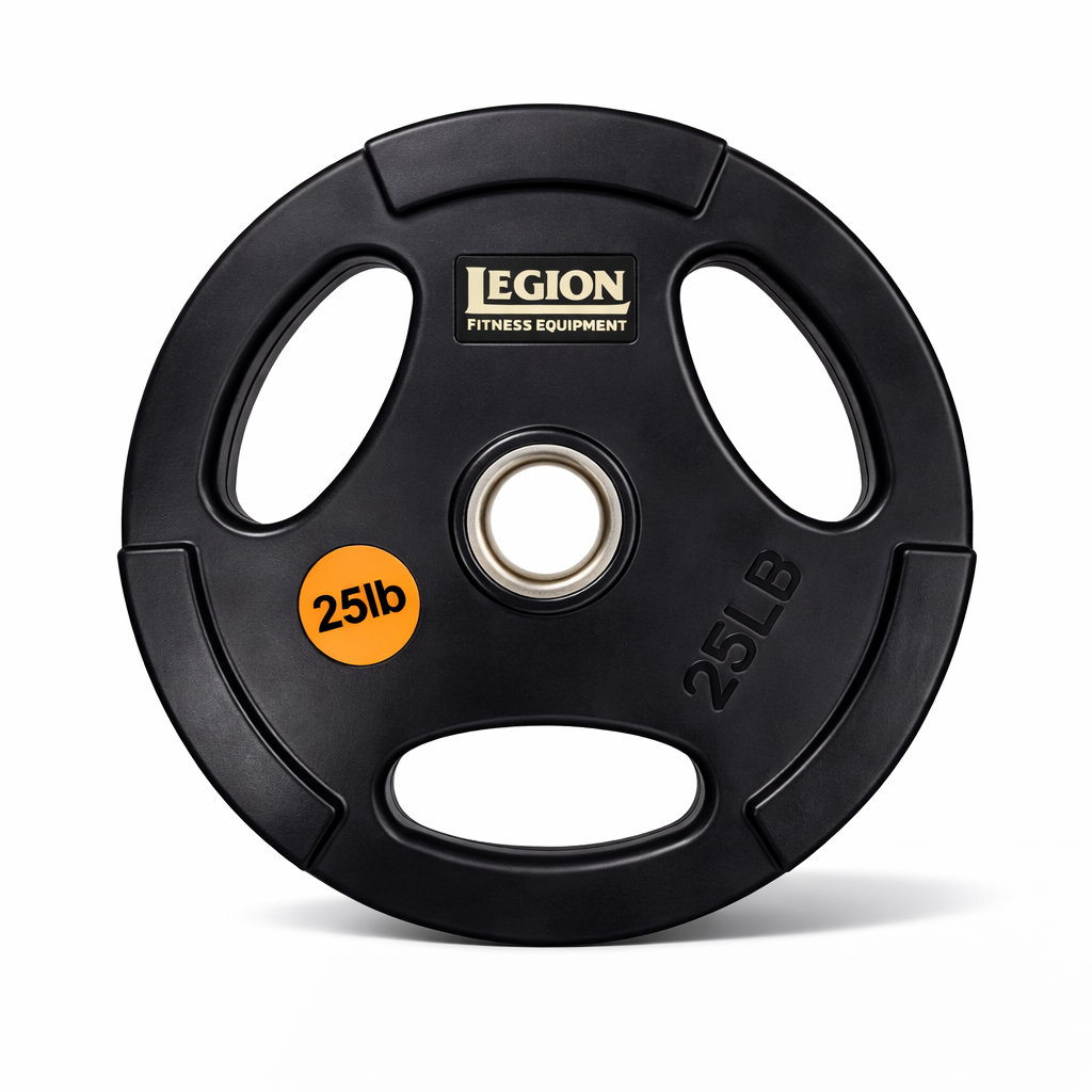 Legion 255lb Olympic Rubber Grip Plate Set