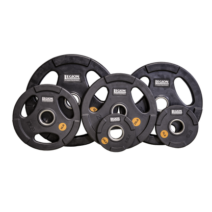Legion 255lb Olympic Rubber Grip Plate Set