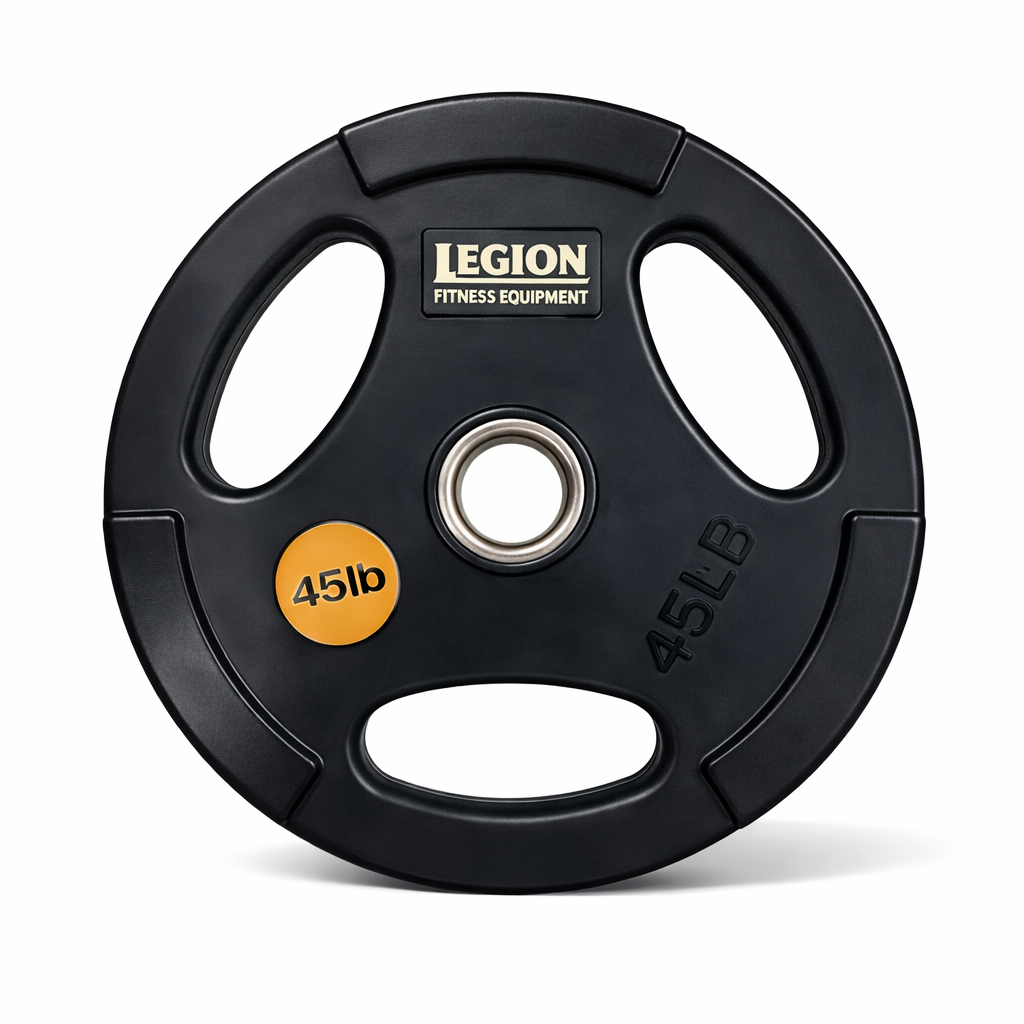 Legion 255lb Olympic Rubber Grip Plate Set