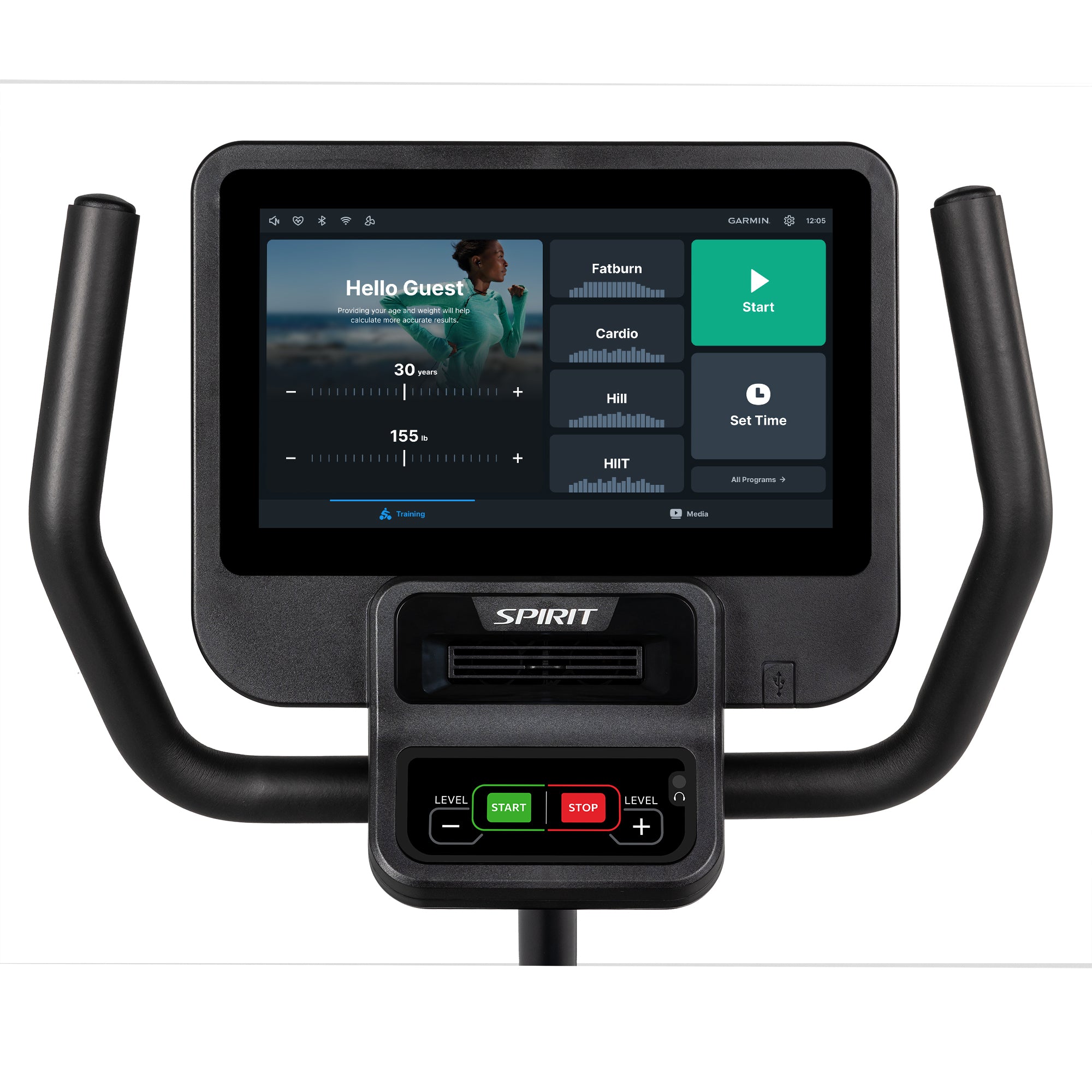 Spirit CR800ENT Recumbent Bike – Entertainment Console