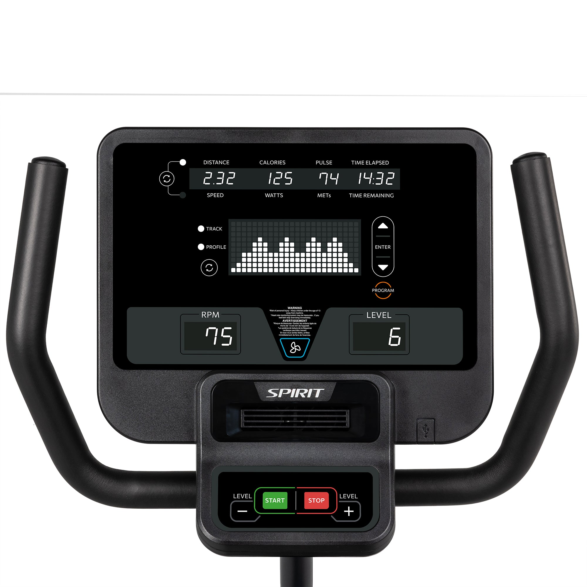 Spirit CR800 Recumbent Bike - Self Powered