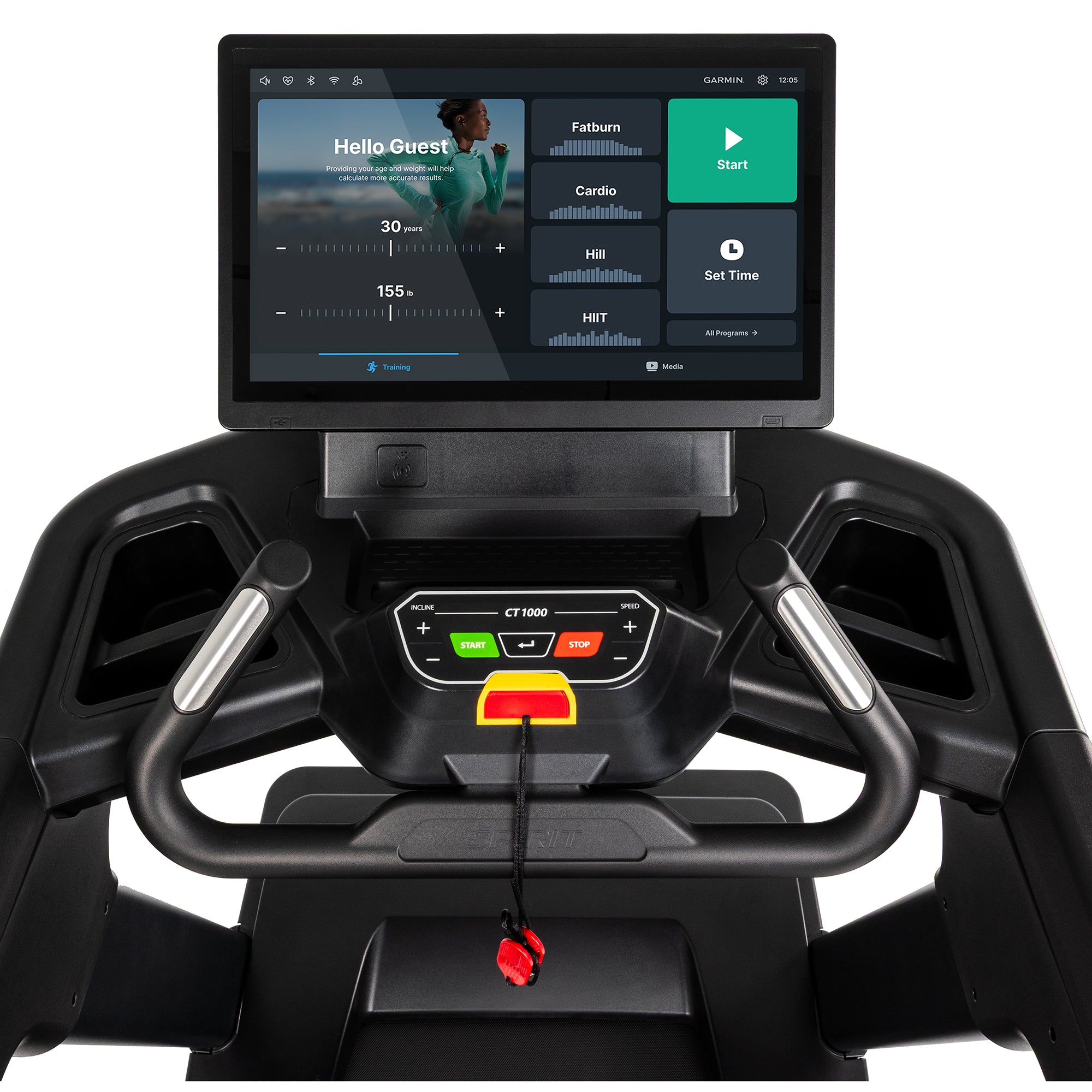 Spirit CT1000ENT Treadmill – Smart Touchscreen / Commercial