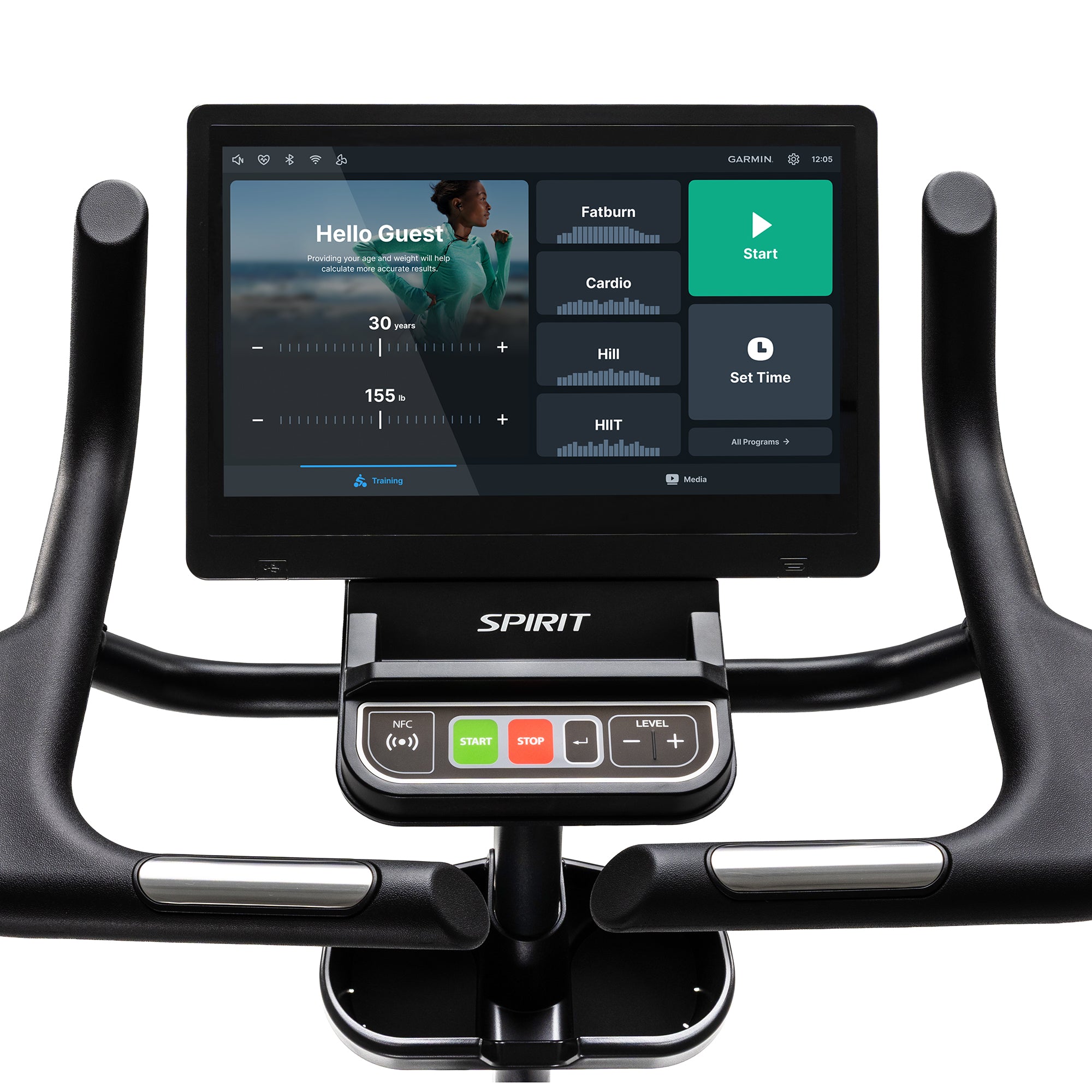 Spirit CU1000ENT Upright Bike - Entertainment Console