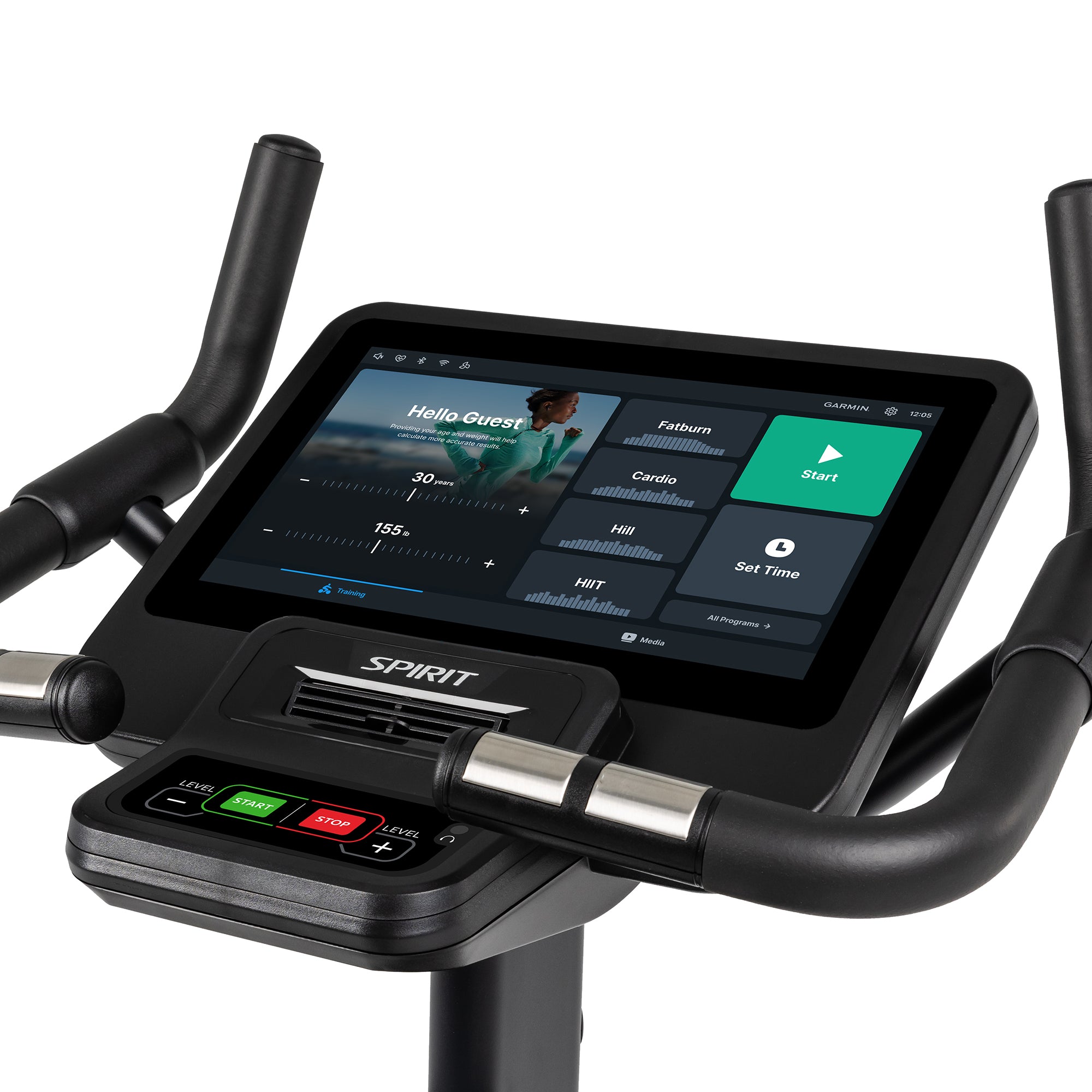 Spirit CU800ENT Upright Bike – Entertainment Console