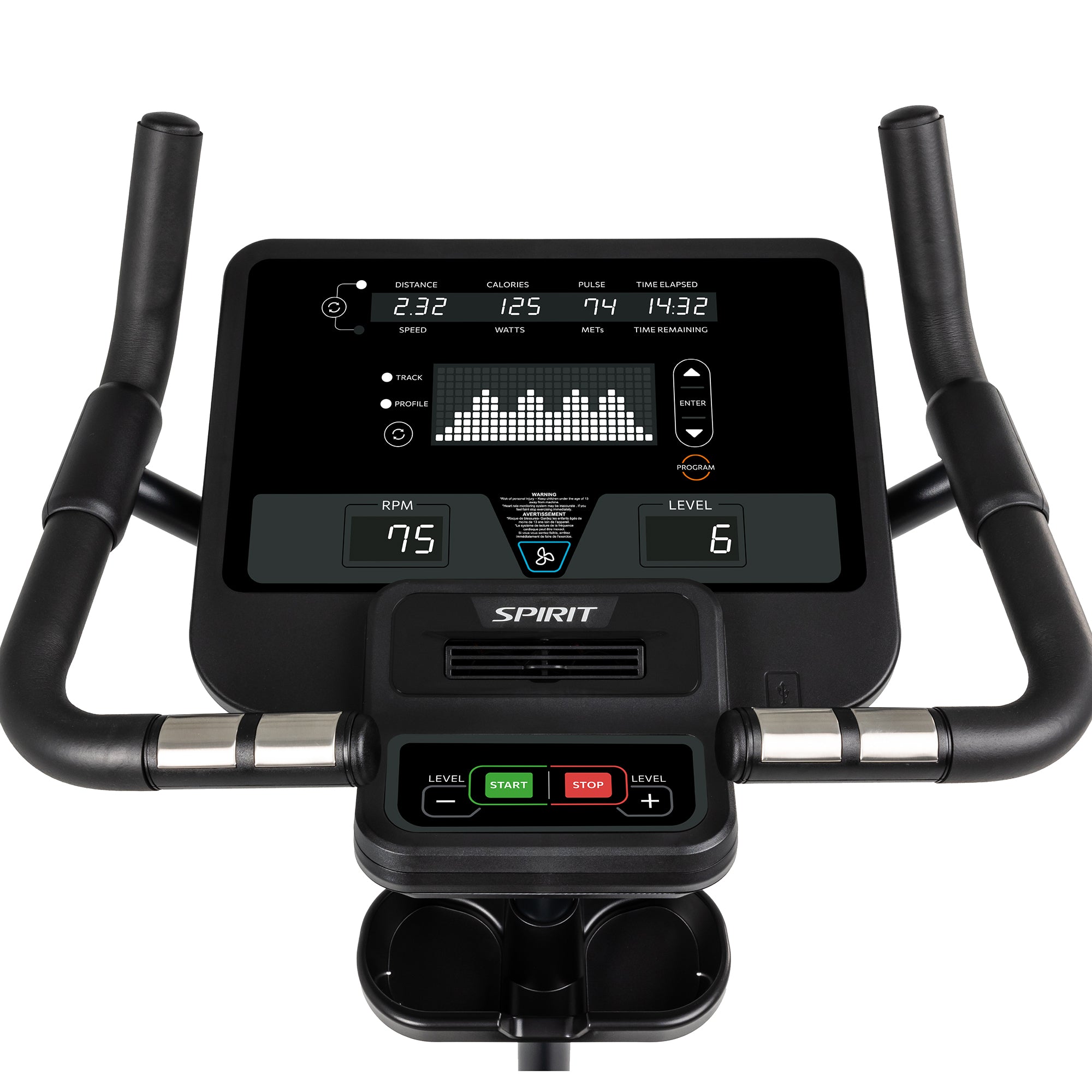 Spirit CU800 Upright Bike – Self Powered