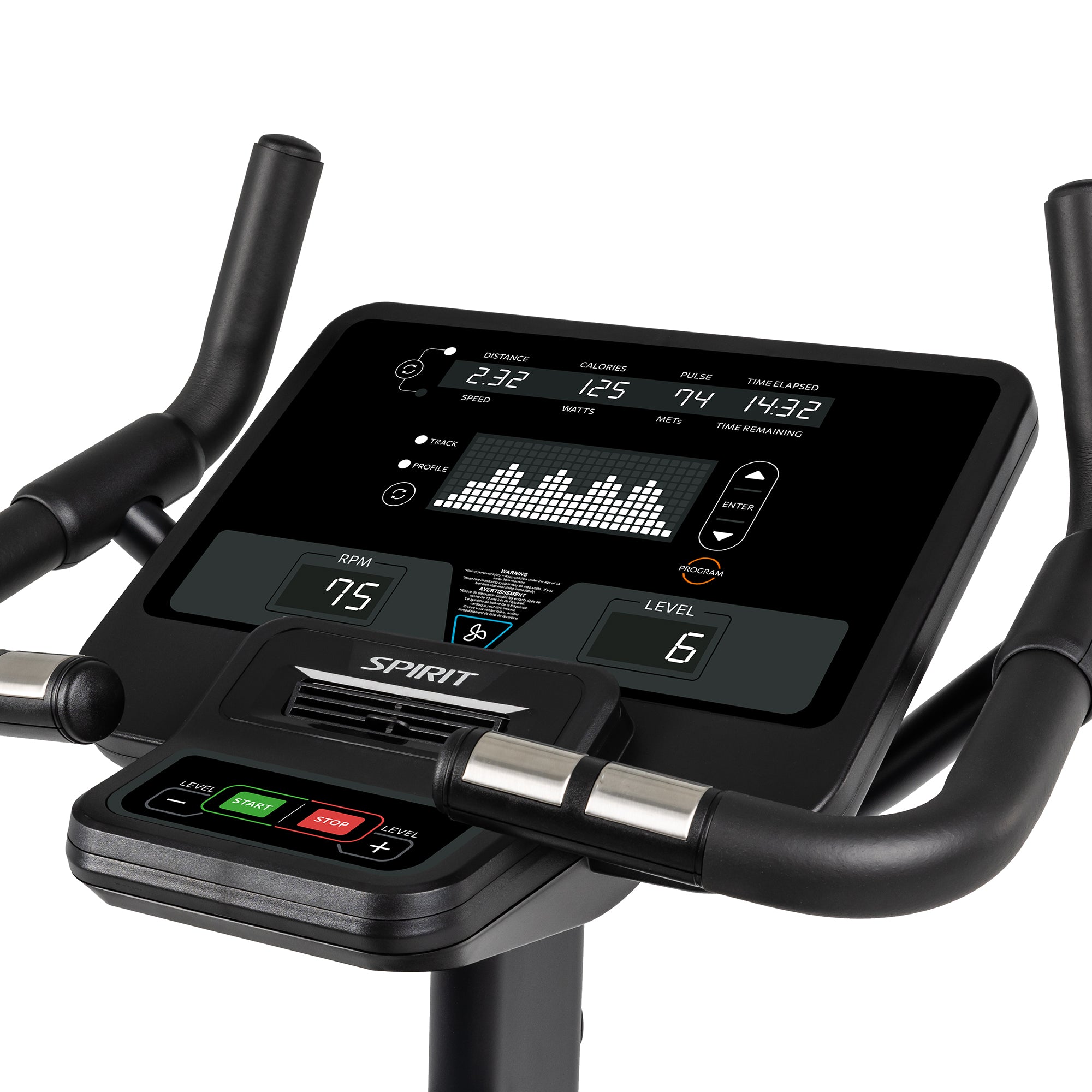 Spirit CU800 Upright Bike – Self Powered