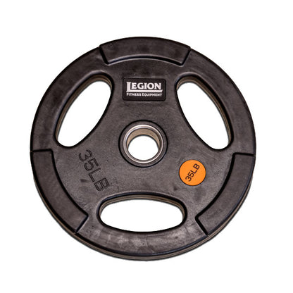 Legion 255lb Olympic Rubber Grip Plate Set