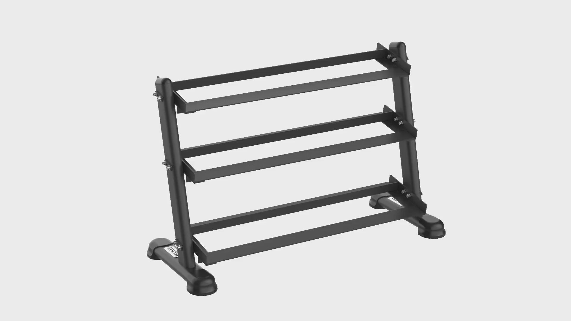Load video: DBR550 3-Tier Dumbbell Rack