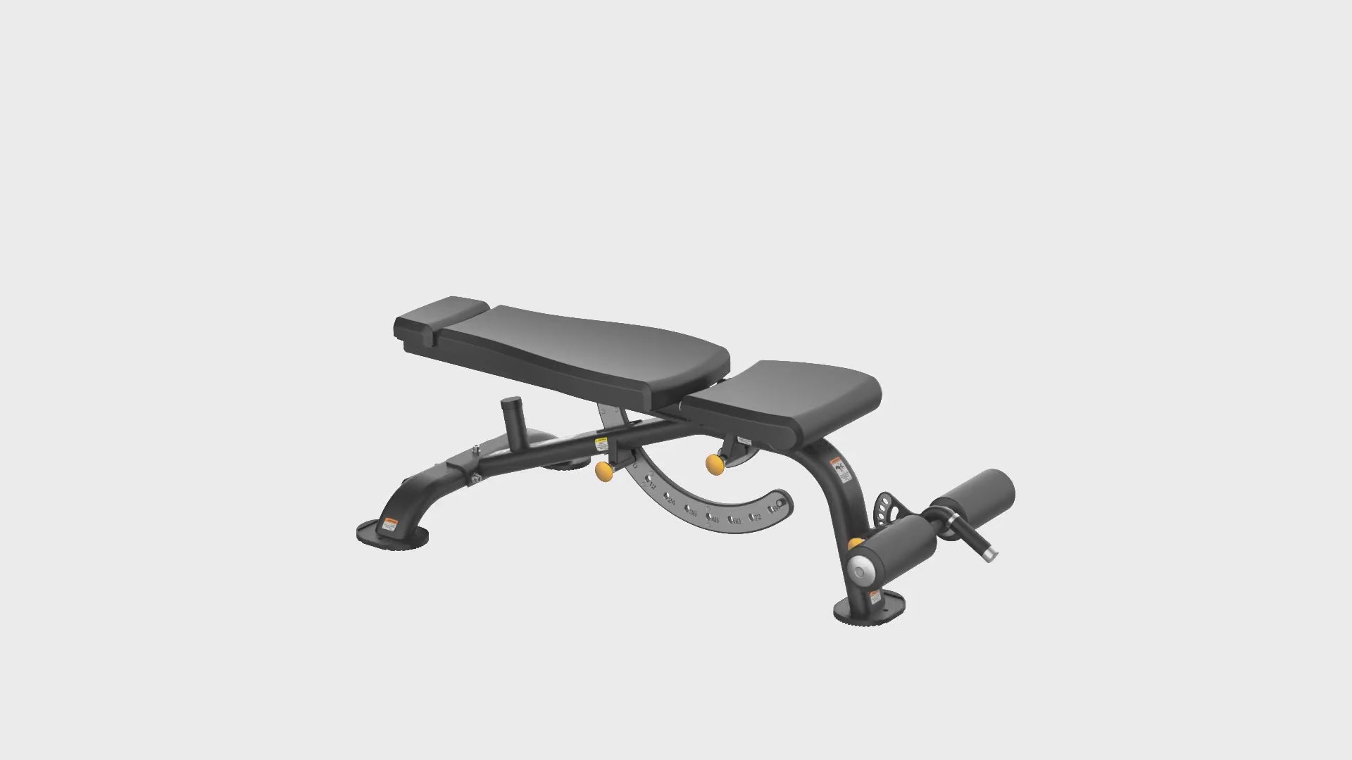 Load video: Deluxe FID Flat Incline Decline Bench
