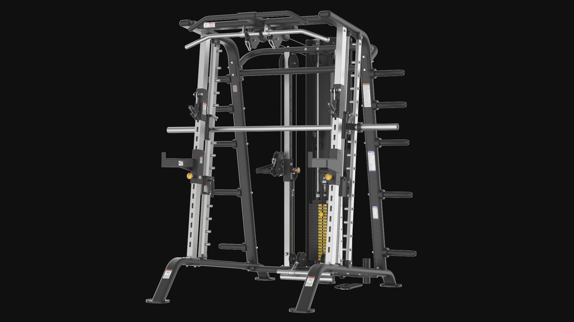 Load video: Maximus SR1 PRO Smith Rack Ensemble